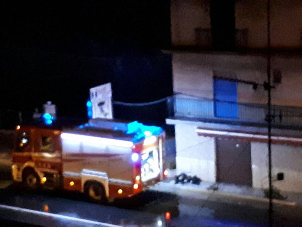 belvedere marittimo fulmine incendio