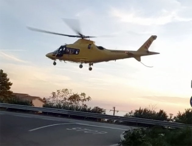 elisoccorso elicottero 118 praia fortino