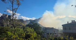 Praia a Mare Tortora Incendio